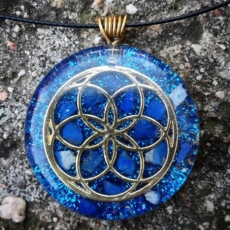 orognitový šperk, sowulo, orgonit, energie, šperk, orgone, orgonity,orgonit, semeno života, symbol, lapis lazuli